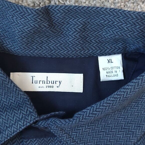 New With‎ Tags Men's Size XL Turnbury 100% Cotton Long Sleeve Pullover - Picture 11 of 14